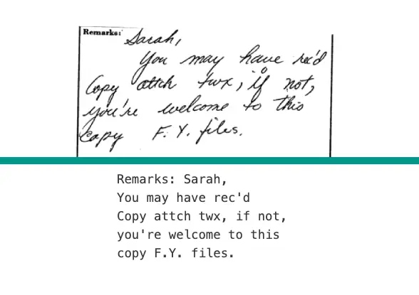 Handwriting Recognition Example